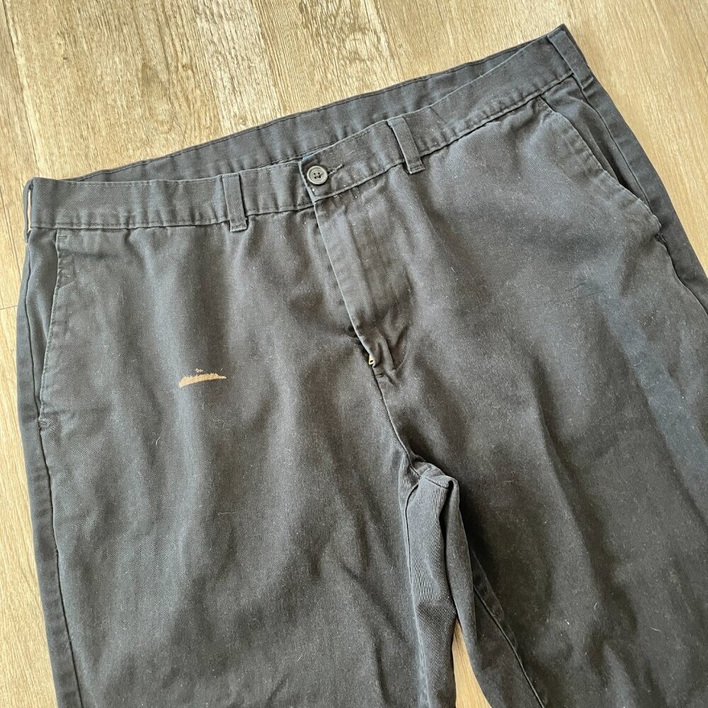 Mens Black Casual Work Pants - 38x32 - Picture 2 of 8